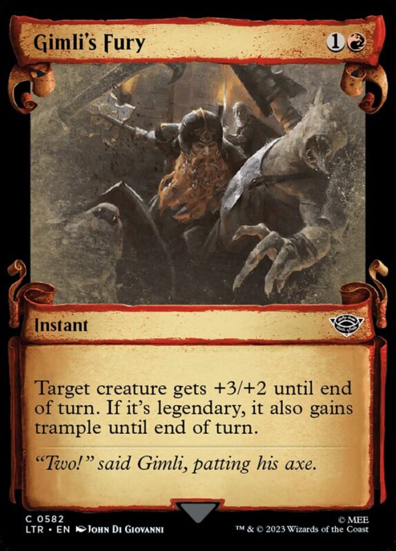 Gimli's Fury — ltr 582 — Magic The Gathering TCG