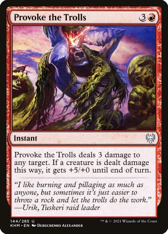 Provoke the Trolls — khm 144 — Magic The Gathering TCG