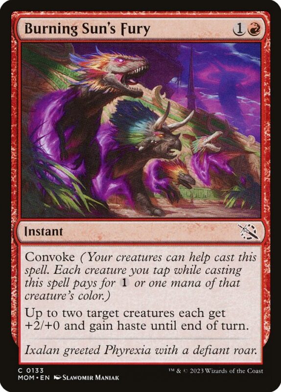 Burning Sun's Fury — mom 133 — Magic The Gathering TCG