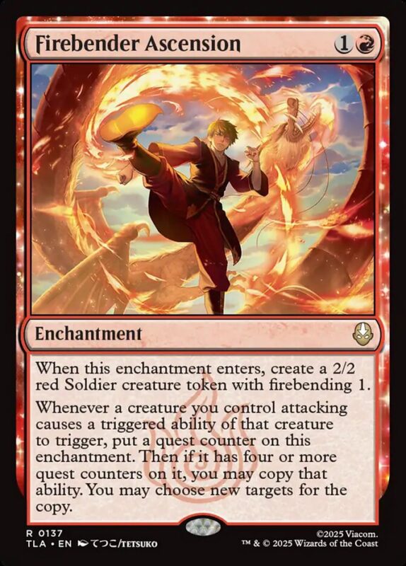 Firebender Ascension — tla 137 — Magic The Gathering TCG