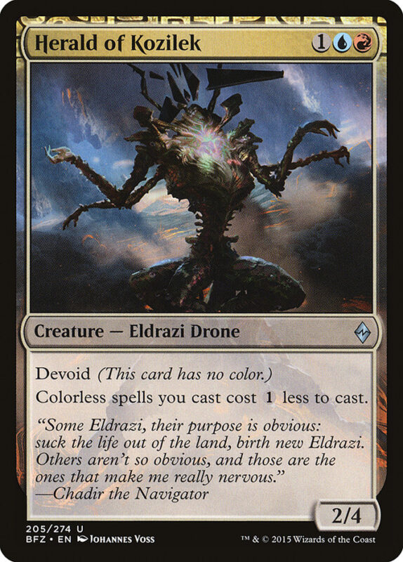Herald of Kozilek — bfz 205 — Magic The Gathering TCG