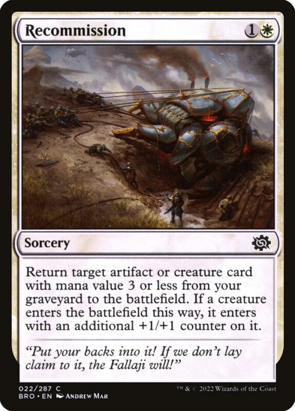 Recommission — bro 22 — Magic The Gathering TCG