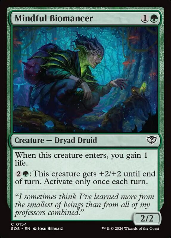 Mindful Biomancer — sos 154 — Magic The Gathering TCG
