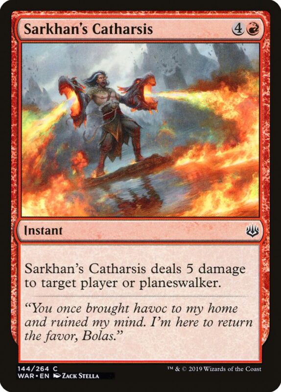 Sarkhan's Catharsis — war 144 — Magic The Gathering TCG