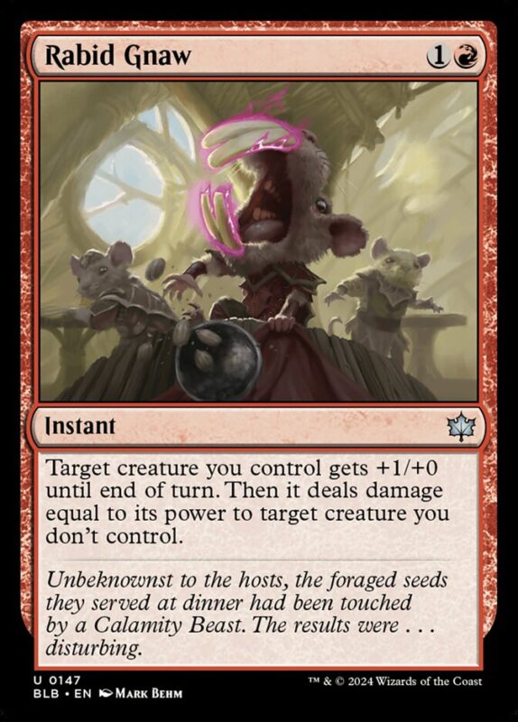 Rabid Gnaw — blb 147 — Magic The Gathering TCG