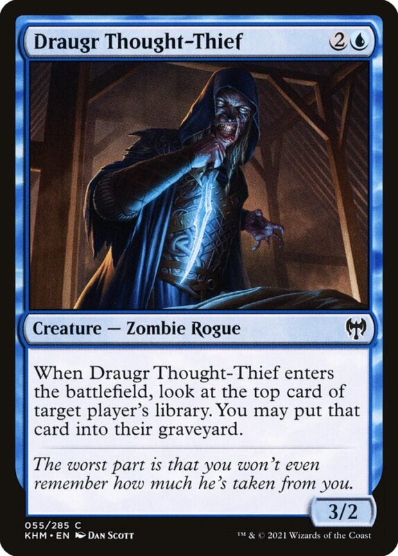 Draugr Thought-Thief — khm 55 — Magic The Gathering TCG