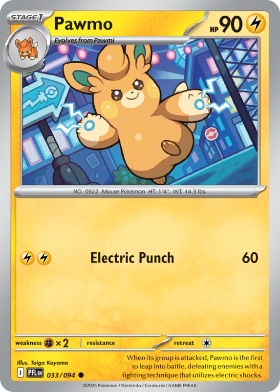 Pawmo — me2 33 — Pokémon TCG