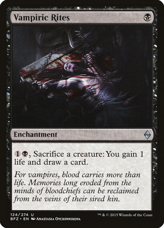 Vampiric Rites — bfz 124 — Magic The Gathering TCG