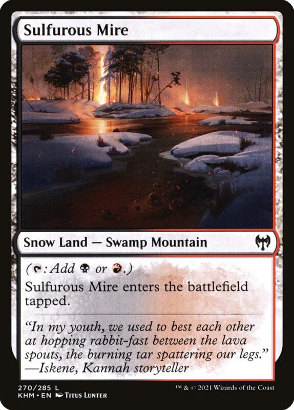 Sulfurous Mire — khm 270 — Magic The Gathering TCG