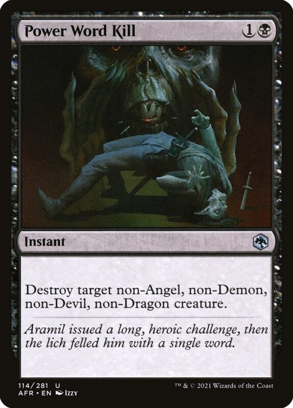 Power Word Kill — afr 114 — Magic The Gathering TCG