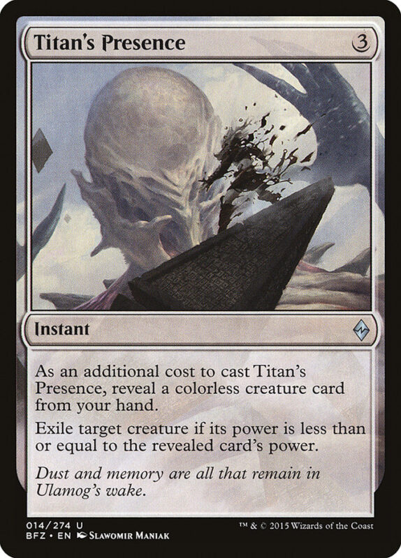 Titan's Presence — bfz 14 — Magic The Gathering TCG
