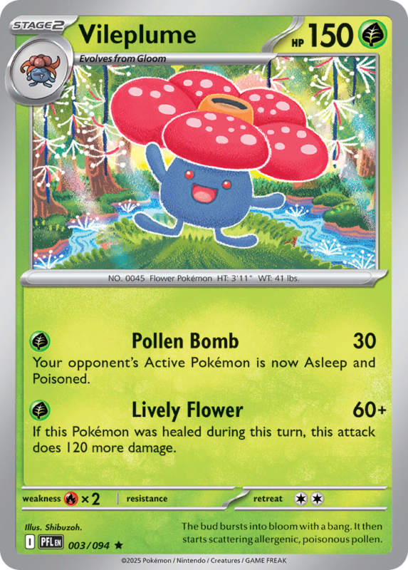 Vileplume — me2 3 — Pokémon TCG