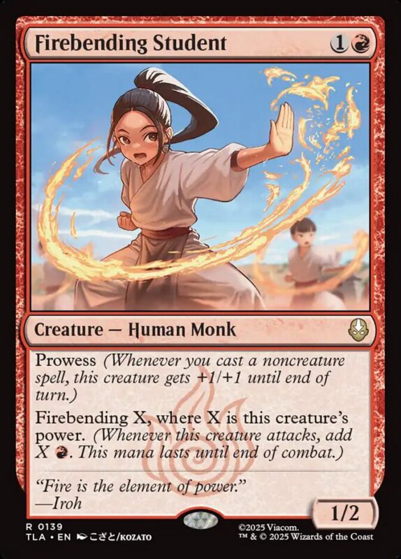 Firebending Student — tla 139 — Magic The Gathering TCG