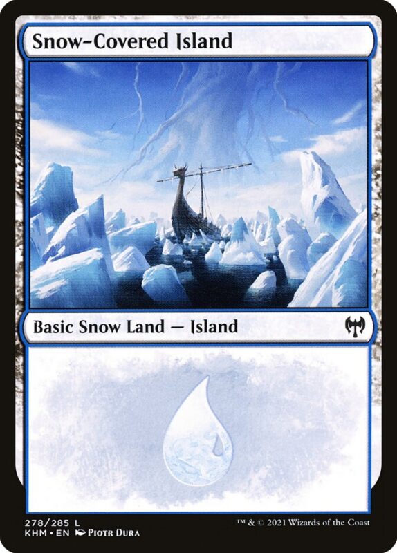 Snow-Covered Island — khm 278 — Magic The Gathering TCG