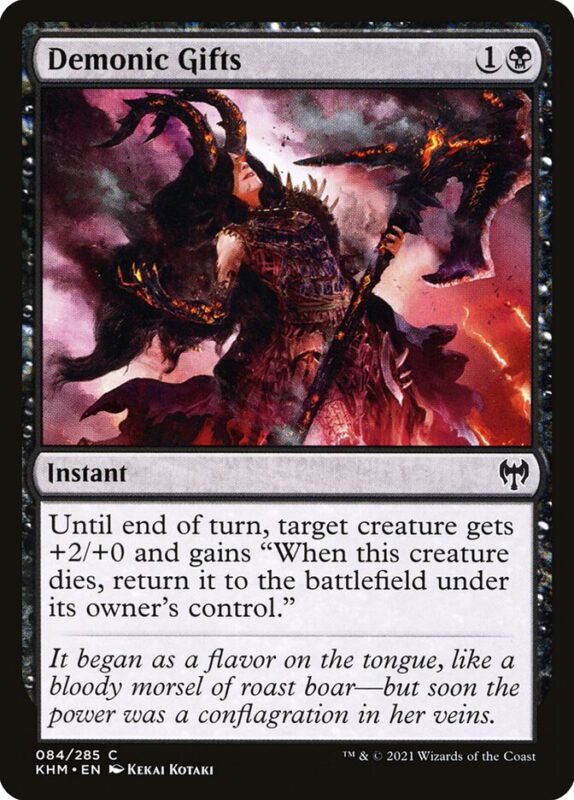 Demonic Gifts — khm 84 — Magic The Gathering TCG