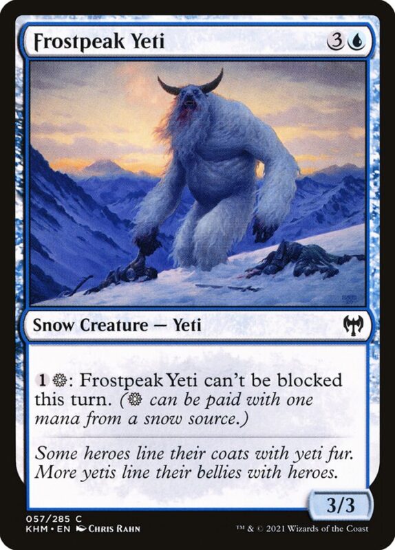 Frostpeak Yeti — khm 57 — Magic The Gathering TCG