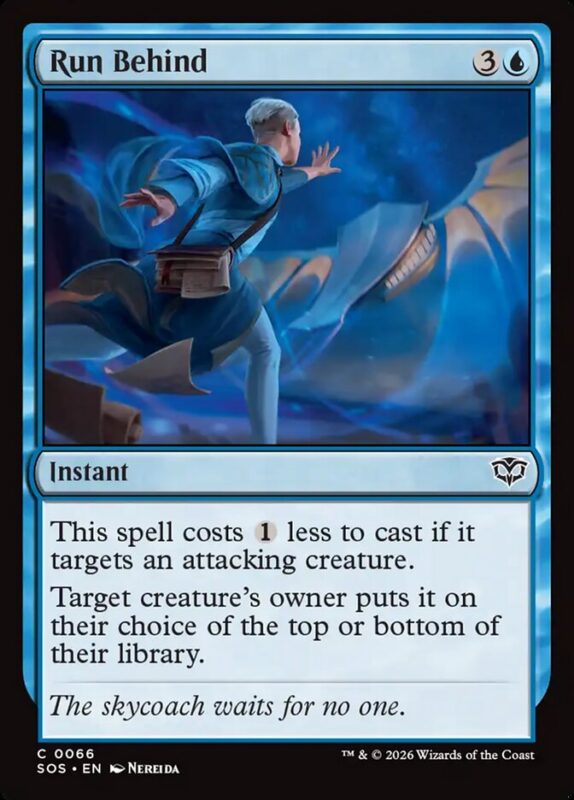 Run Behind — sos 66 — Magic The Gathering TCG