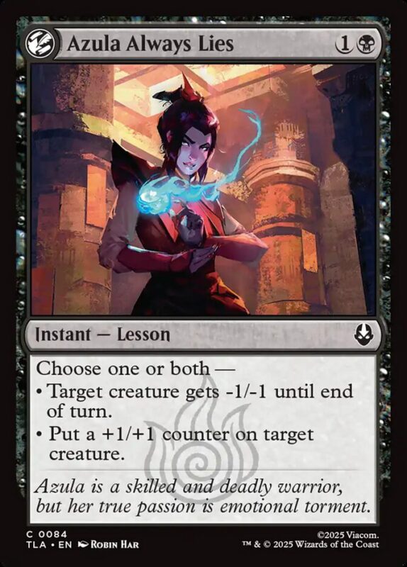 Azula Always Lies — tla 84 — Magic The Gathering TCG
