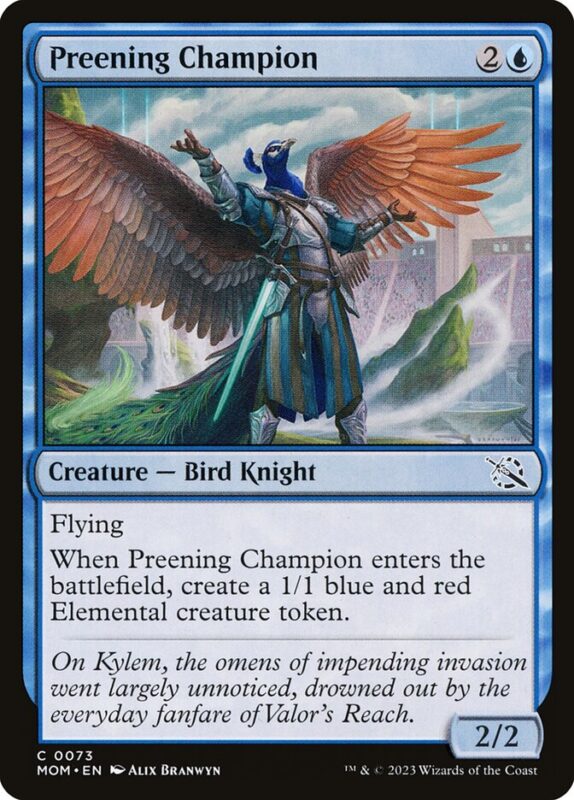 Preening Champion — mom 73 — Magic The Gathering TCG