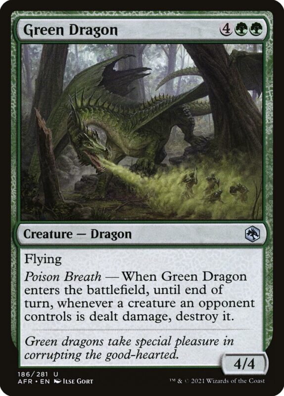 Green Dragon — afr 186 — Magic The Gathering TCG