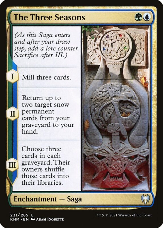 The Three Seasons — khm 231 — Magic The Gathering TCG