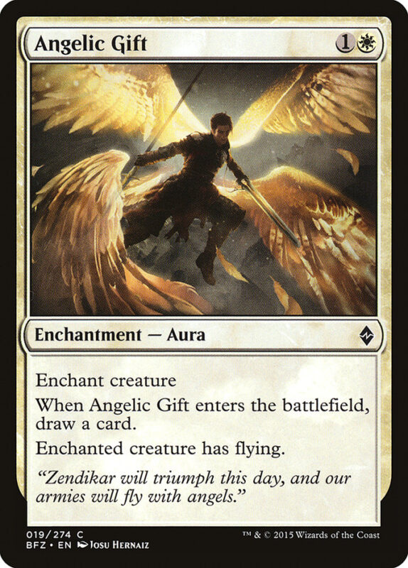 Angelic Gift — bfz 19 — Magic The Gathering TCG