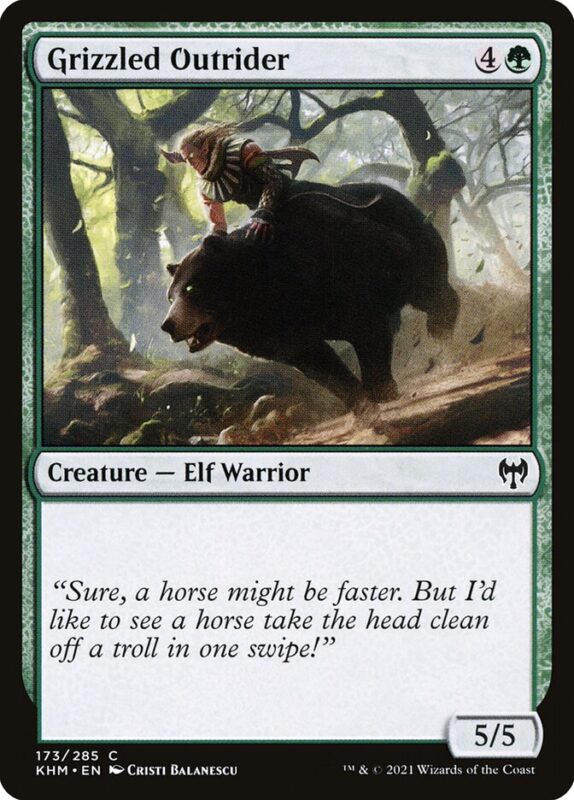 Grizzled Outrider — khm 173 — Magic The Gathering TCG