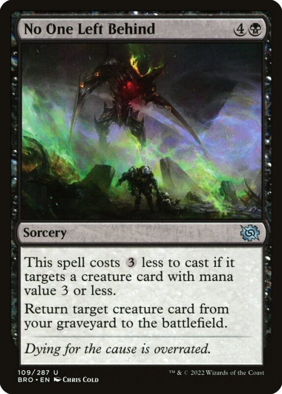 No One Left Behind — bro 109 — Magic The Gathering TCG