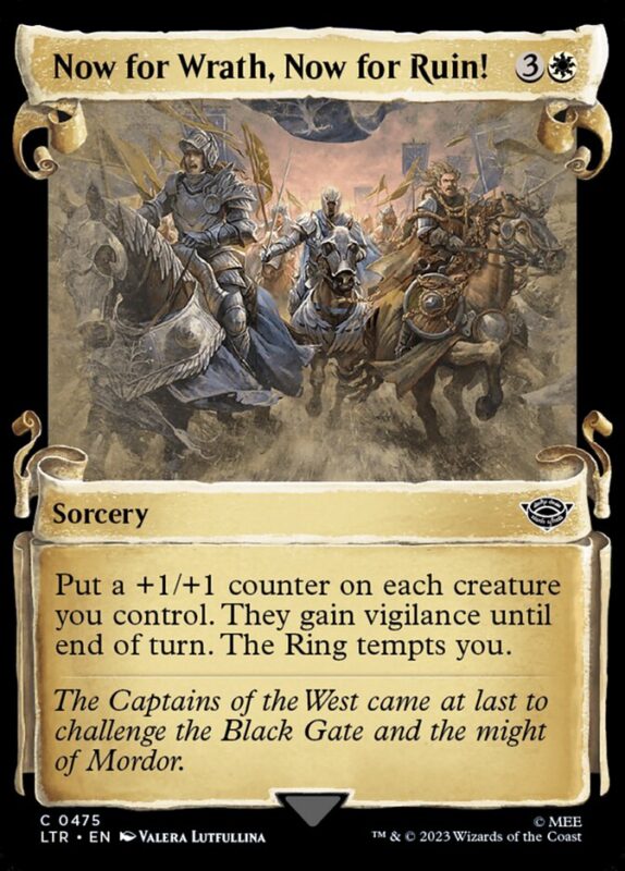 Now for Wrath, Now for Ruin! — ltr 475 — Magic The Gathering TCG
