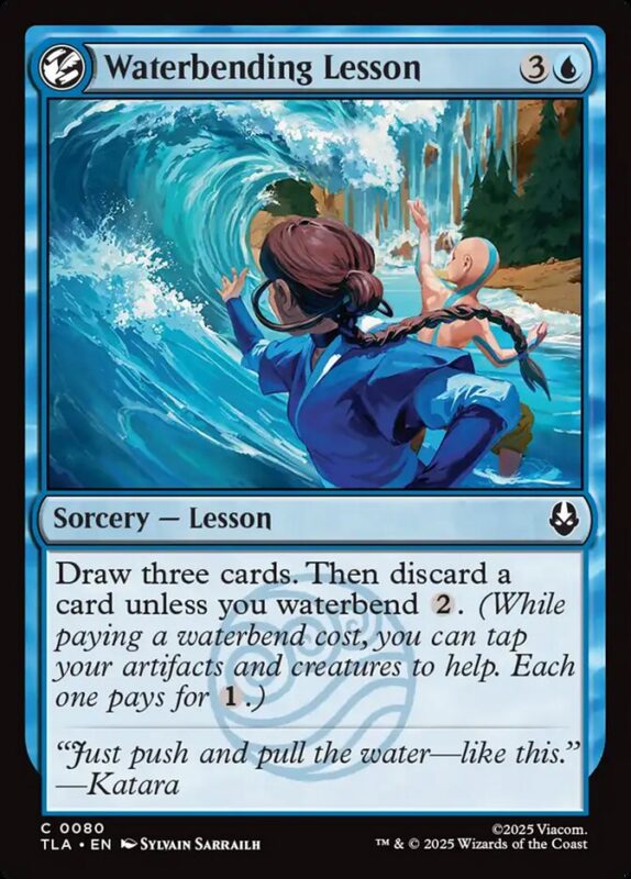 Waterbending Lesson — tla 80 — Magic The Gathering TCG