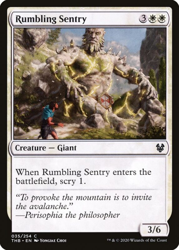 Rumbling Sentry — thb 35 — Magic The Gathering TCG