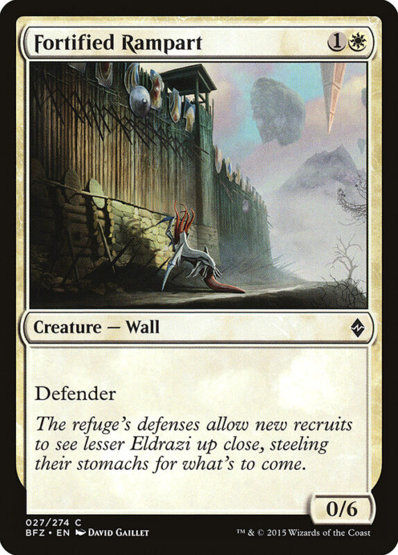 Fortified Rampart — bfz 27 — Magic The Gathering TCG