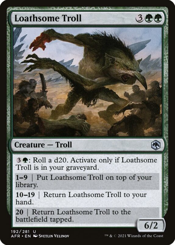Loathsome Troll — afr 192 — Magic The Gathering TCG