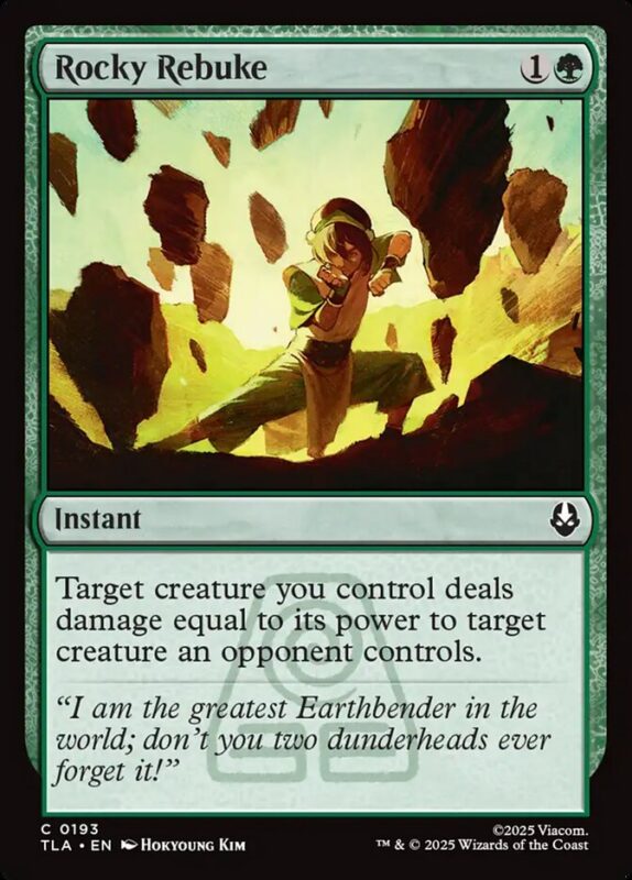 Rocky Rebuke — tla 193 — Magic The Gathering TCG