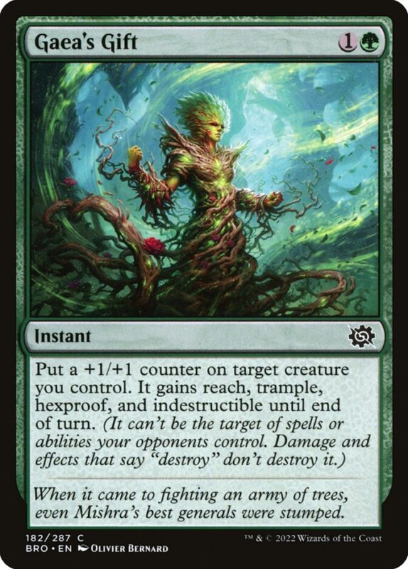 Gaea's Gift — bro 182 — Magic The Gathering TCG