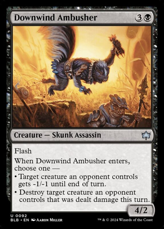 Downwind Ambusher — blb 92 — Magic The Gathering TCG
