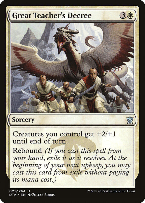 Great Teacher's Decree — dtk 21 — Magic The Gathering TCG