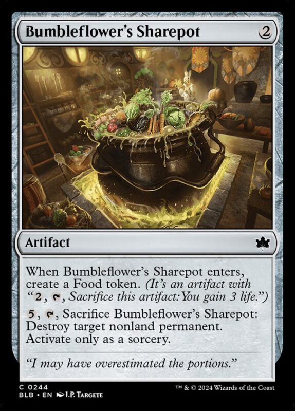 Bumbleflower's Sharepot — blb 244 — Magic The Gathering TCG