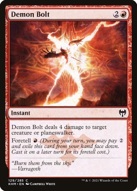 Demon Bolt — khm 129 — Magic The Gathering TCG