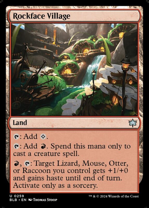 Rockface Village — blb 259 — Magic The Gathering TCG