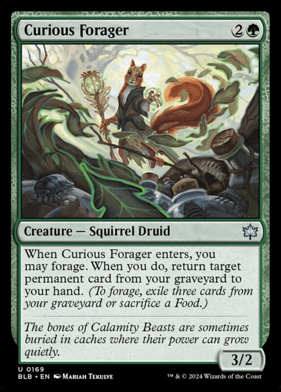 Curious Forager — blb 169 — Magic The Gathering TCG