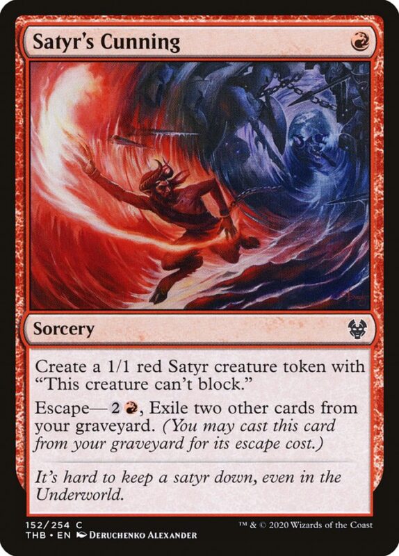 Satyr's Cunning — thb 152 — Magic The Gathering TCG