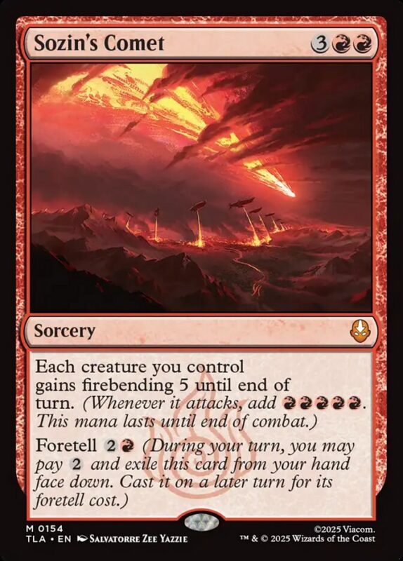 Sozin's Comet — tla 154 — Magic The Gathering TCG