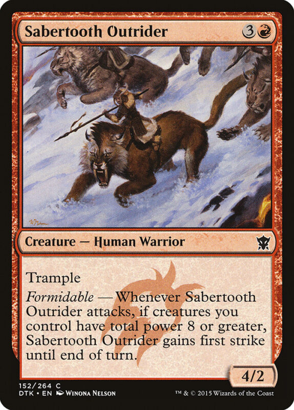 Sabertooth Outrider — dtk 152 — Magic The Gathering TCG