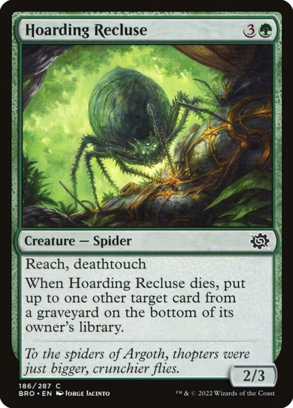 Hoarding Recluse — bro 186 — Magic The Gathering TCG