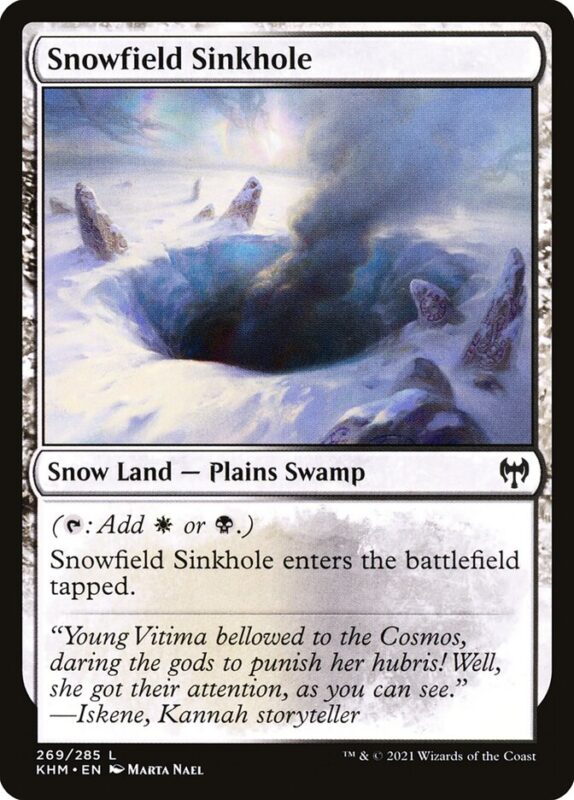 Snowfield Sinkhole — khm 269 — Magic The Gathering TCG