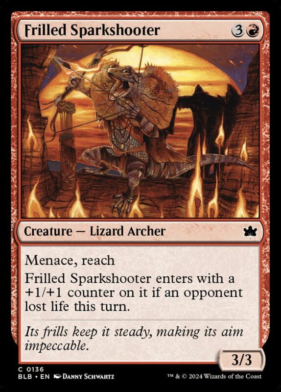 Frilled Sparkshooter — blb 136 — Magic The Gathering TCG