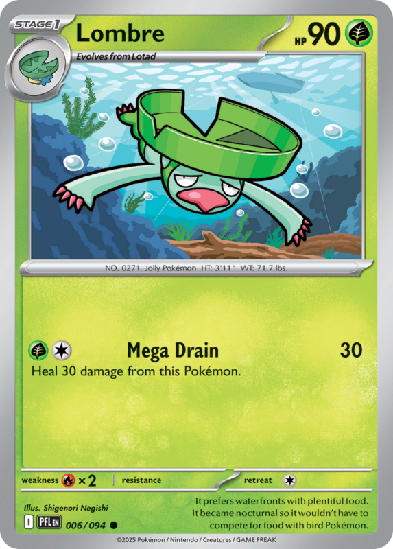 Lombre — me2 6 — Pokémon TCG