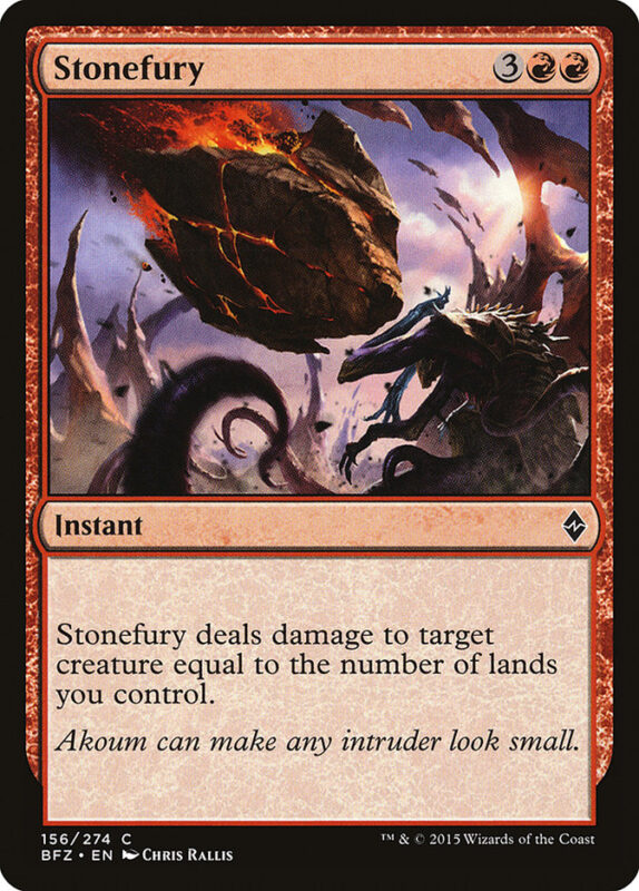 Stonefury — bfz 156 — Magic The Gathering TCG
