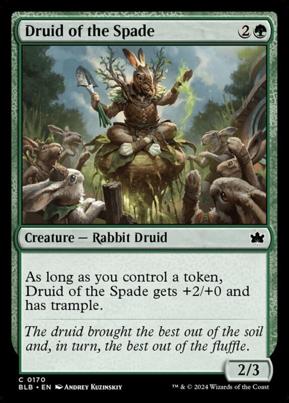 Druid of the Spade — blb 170 — Magic The Gathering TCG